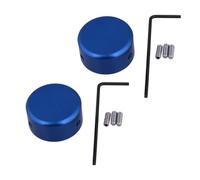 PRETYZOOM 2ensembles Bouchons Pédale Guitare Alliage Aluminium Bleu Protection pour Footswitch avec Vis et Poignée Accessoire Pédalier Électrique