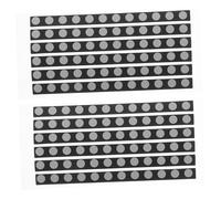 PRETYZOOM 2feuilles Marqueurs Ronds Haute Visibilité pour Balayage Optique Précis Points De Suivi Réfléchissants Cibles De Numérisation