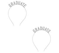 PRETYZOOM 2Pcs Graduation Party Headband Head Band Grad Decor Strass Coiffure uation Strass Bandeau Hair Band Cosplay Bandeau Hairband