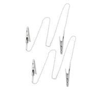 PRETYZOOM 2pcs Pinces à Serviettes en Acier Inoxydable pour Dentiste avec Porte-chaînette, Résistance la Déformation, Maintien Sécurisé, pour Usage en Cabinet Domicile