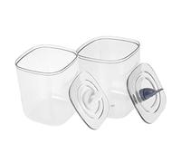 PRETYZOOM 2pièces Boîtes à Cotons-tiges Pratiques Étuis pour Cotons-tiges et Cure-Dents Petites Boîtes de Rangement pour Bureaux