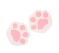 PRETYZOOM 2pièces Cache-clés Silicone Forme De Patte De Chat Protections De Touches Pour Clés De Maison Blancs Identificateur De Clé Silicone
