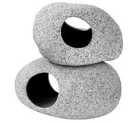 PRETYZOOM 2pièces Cave Hideout Poterie pour Aquarium Accessoires Décoratifs pour Réservoirs De Poissons Et Crevettes Refuges Naturels pour Habitat Aquatique Sain Décoration Et