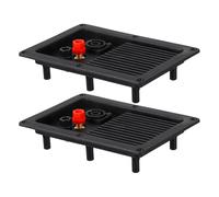 PRETYZOOM 2pièces Connecteur Enceinte pour Équipement Sonore Bornier de Raccordement Ports Remplacement pour Boîtier Haut-Parleur Subwoofer Connecteurs Fiables et Faciles à Installer