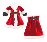 PRETYZOOM 2pièces Housse De Bouteille De Vin Noël Décorative Manchon Festif Père Noël Couvre-Bouteilles Vin Tricotés pour Décoration De Fête