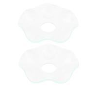 PRETYZOOM 2pièces Lot de Anneaux Récupérateurs De Cire Plaque Transparente Anti-Gouttes pour Bougeoirs Accessoires De Table