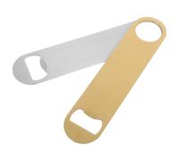 PRETYZOOM 2pièces Ouvre-bouteilles Plat Inoxydable Manuel pour Barman Décapsuleur et Ouvre-capsule Accessoire Bar Cuisine et Extérieur Robuste et Portable Acier Inox