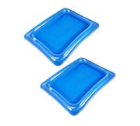 PRETYZOOM 2pièces Plateau Gonflable De Service Avec Glace Bar à Glace Pour Buffet Piscine Et Fête