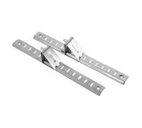 PRETYZOOM 2pièces Support Étagère Pour Réfrigérateur Acier Inoxydable Avec Crochets Barres Renforcées Réglables Pour Congélateur Et Armoire Froide Accessoire De Rangement Pratique Pour Cuisi