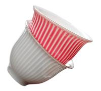 PRETYZOOM 2pièces Tasse à Thé Céramique Avec Design Rayé Tasses à Thé Chinoises Idéales Pour Matcha Le Latte Cappuccino Vaisselle Élégante Pour Moments Conviviaux Famille Ou Entre