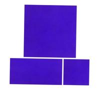 PRETYZOOM 2pièces Verre Au Cobalt Bleu Plaque De Verre pour Expériences De Laboratoire Outil Expérimentation De Chimie Remplacement