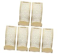 PRETYZOOM 3 Ensembles Bougeoir Mural Bougie Chauffe-Plat sans Flamme Titulaire Dirigé Decoration Mural Décoration Mural Bougeoirs Muraux Décor D'appliques Murales Le Fer Golden 2 Pièces * 3