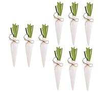 PRETYZOOM 3 Ensembles Carottes De Pâques Accueil Ornements Mignons Mini Carottes Accessoires Décoration Bannière Fourniture De Jouets Ornement en Forme De Carotte De 3 pièces * 3