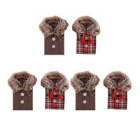 PRETYZOOM 3 Ensembles Couvercle De Bouteille De Vin De Bouteille De Vin Housse De De Décorative Couverture De De De Lin 2 Pièces * 3