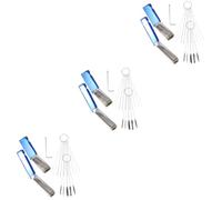 PRETYZOOM 3 Ensembles Kit de Nettoyage pour Carburation Inoxydable Ensemble de Nettoyeurs avec Aiguilles et Clé pour Brûleur Outils de Nettoyage Pratiques et Durables pour Moteurs de
