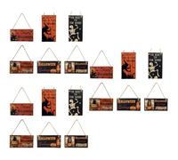 PRETYZOOM 3 Ensembles Référencement Panneaux Maison Plaque d'halloween Décoration De Cuisine d'halloween Mur Néon Fluorescent Signes d'halloween Voiture Corde De Orange 6 Pièces * 3
