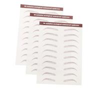 PRETYZOOM 3 feuilles Autocollants Sourcils Auto-adhésifs Tatouage Temporaire Réaliste Maquillage Pratique pour Plusieurs Types de Sourcils Voyage et Quotidien
