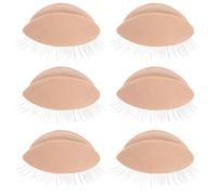 PRETYZOOM 3 Paires de Paupières Amovibles en Silicone Cils Réalistes pour Tête de Mannequin, Texture Fine et Design Fidèle pour Pratique de L'extension de Cils