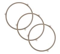 PRETYZOOM 3 Pcs Support de Platine Anneau de Four Rond Anneau de Support pour Plateau Micro-ondes Résistant la Chaleur en Plastique pour Four Micro-ondes