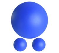 PRETYZOOM 3 Pièces Balles D'exercice pour Main en Pu Bleu Niveaux de Résistance Variés, Outil de Renforcement des Doigts pour Thérapie et Rééducation des Patients Adultes