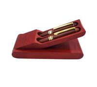 PRETYZOOM 3 pièces Bois Stylo Ensemble avec Boîte Rétro Bois pour Bureau et Affaires Coffret Stylo Élégant et Pratique pour Rangement et Voyage