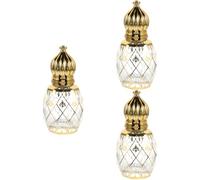PRETYZOOM 3 Pièces Bouteille De Parfum du Moyen-Orient Coffret Parfum Bouteille De Parfum Vide Rouleau De Parfum Visage Bouteille Moyen- Un Verre