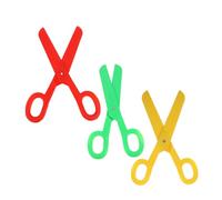 PRETYZOOM 3 Pièces Ciseaux de Clown Performance sur scène Accessoire de Ciseaux sûr Cosplay Supply Accessoires de Clown pour Femmes Accessoire de Performance de la scène Plastique