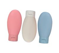 PRETYZOOM 3 pièces Lot de Flacons de Voyage Étanches Bouteilles Compressibles pour Lotion et Produits de Toilette Réutilisables et Faciles à Remplir Compatibles Camping et Salle de Sport