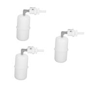 PRETYZOOM 3 Pièces Micro-vanne à flotteur valve de d'eau automatique robinet à flotteur pour réservoir d'eau Goat Waterer Automatic Float Valve Acier inoxydable blanche