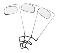 PRETYZOOM 3 pièces Miroir Vélo pour Lunettes Léger et Ajustable Rétroviseur Mini pour Cyclisme sur Route et Vtt Compatible avec Lunettes de Soleil et Activités Outdoor