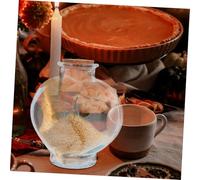 PRETYZOOM 3 pièces Set de Flacons Verre avec Bouchons Liège pour Cérémonie de Sable Bouteilles Décoratives Forme de Cœur Urnes Verre Vides pour de Mariage Souvenir Union