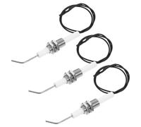 PRETYZOOM 3 Pièces Sonde D'allumage pour Barbecue à Gaz 38cm Céramique | Cuivre et Abs, Décharge Stable, Installation Facile, pour Gril et Chauffage Extérieur, Remplacement 38cm