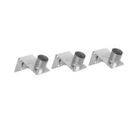 PRETYZOOM 3 Pièces Support D'objectif Grand Angle Routier Supports De Miroir Pour Montage Mural Acier Argent