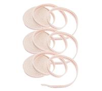 PRETYZOOM 3 Rouleaux Mèche Plate en Coton Beige pour Lampe à Huile, 1,2 Cm de Large, Faible Fumée et Portable, pour Éclairage d'urgence et Camping, Compatible Lampes à Paraffine et Pétrole
