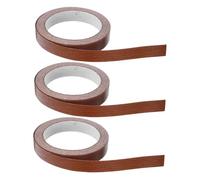 PRETYZOOM 3 rouleaux Ruban Adhésif Bois Grain Naturel pour Réparation Meubles Bande Chant Décorative pour Armoires et Chaises Facile à Appliquer