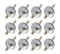 PRETYZOOM 30 Ensemble Kit de Vis à Écrou Double Tête Rondelles Métal | Fixation sans Outil pour Cages en Bois ou Métal, Adapté pour Nichoirs et Maisons D’animaux