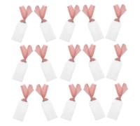 PRETYZOOM 30 Pièces Étiquettes Acrylique Transparentes pour Mariage avec Ruban Cartes de Placement Vides pour de Table Étiquettes de Nom pour Banquets et Signalisation Réservée pour Attache