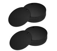 PRETYZOOM 30 pièces Kit Disques Acryliques Ronds Vierges Doubles Faces Accessoires Porte-clés Décoratifs DIY Plaques Blanches Durables pour Création Bijoux et Ornements Personnalisés