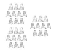 PRETYZOOM 30 Pièces Ressort de Batterie Conique 0,8x6x13x15 MM en Acier | Forme Tour Compacte, Surface Polie et Résistance à Corrosion, pour Entretien de Lampe Torche et Compartiments