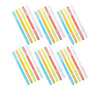 PRETYZOOM 30 Pinces Porte-documents en Plastique Pp pour Reliure Multisheets, Compactes et Portables, pour Bureau et École Couleur Aléatoire