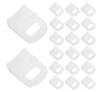 PRETYZOOM 300 Pièces Accessoire de Glissière pour Rideau Carré Crochet de Suspension Plastique roulettes pour Tringle à Rideau et Facile à Installer