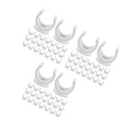 PRETYZOOM 300 Pièces Clips de Tuyaux PVC Épais Supports U Forme pour Conduits et Tuyaux Électriques Fixation Robuste et Installation Facile Blanc Adapté pour Systèmes de Chauffage et Eau