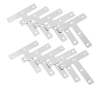 PRETYZOOM 30pièces Équerre t Acier Inoxydable Équerres Angle Métalliques Connecteurs Angle pour Meubles Armoires Étagères Et Tables Fixations Robustes