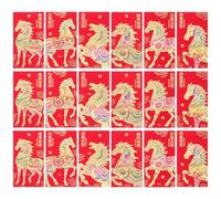 PRETYZOOM 36 Pièces Chinese Envelopes Year Of The Horse Spring Festival Lucky Money Packets With Horse Design For Year Gifting