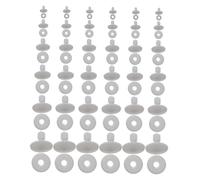 PRETYZOOM 36 Pièces Plastic Doll Joint Connectors Set for Plush Toy Limbs DIY Crafting with Movable Parts for Animal Toy Repair and Replacement