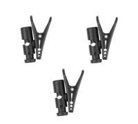 PRETYZOOM 3pcs Pinces pour Écouteurs en Abs et Pc, Résistantes à L'usure, Organisateur de Câble Noir Pratique pour Fixation de Cordon en Extérieur Marche