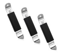 PRETYZOOM 3pièces Ouvre-boîte De Bière Magnétique Métal Pour Bouteilles Et Canettes Ouvre-bouteille Portable Multifonctionnel Pour Bar Et Réfrigérateur