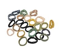 PRETYZOOM 4 Ensembles Hair Ties High Elastic No Damage Ponytail Holders For Women Thick Hair Seamless Soft Towel Material Bands For Everyday Holiday Use