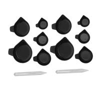 PRETYZOOM 4 Ensembles Lot de Plateaux de Pesée Plastique avec Acier Inoxydable Plateau de Balance Portable pour Bijoux et Usage Laboratoire Précision Carat pour Mesures Exactes