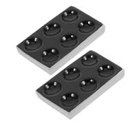 PRETYZOOM 4 Ensembles Plaque De Réaction en Céramique Numéro De Test Grand Produit Chimique pour Plaque De Réaction Ponctuelle en Céramique Plaque Ponctuelle en Porcelaine 2 pièces * 4